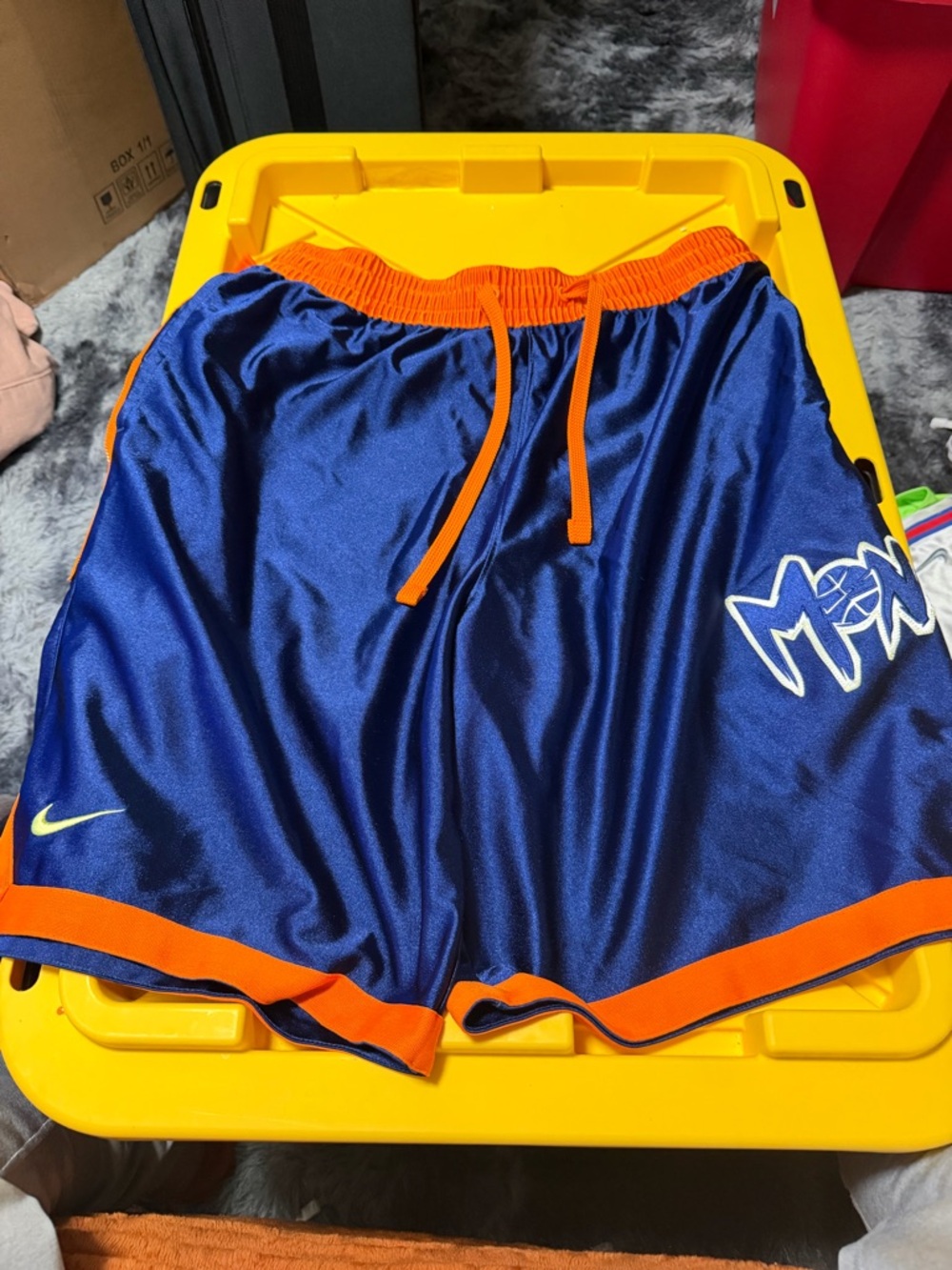 Nike Men’s Space Jam Monstars Blue & Orange Basketball Shorts
